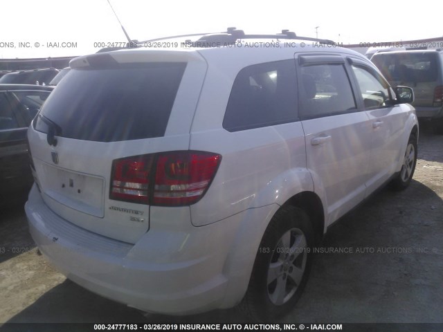 3D4PG5FV1AT269433 - 2010 DODGE JOURNEY SXT WHITE photo 4