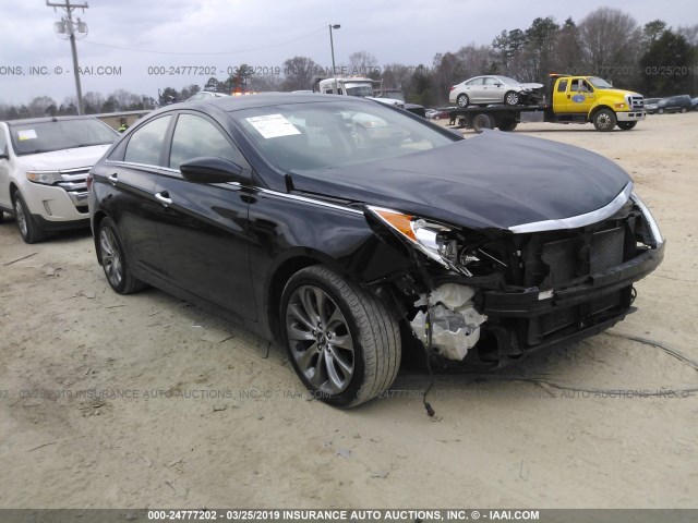 5NPEC4AC6DH810531 - 2013 HYUNDAI SONATA SE/LIMITED BLACK photo 1