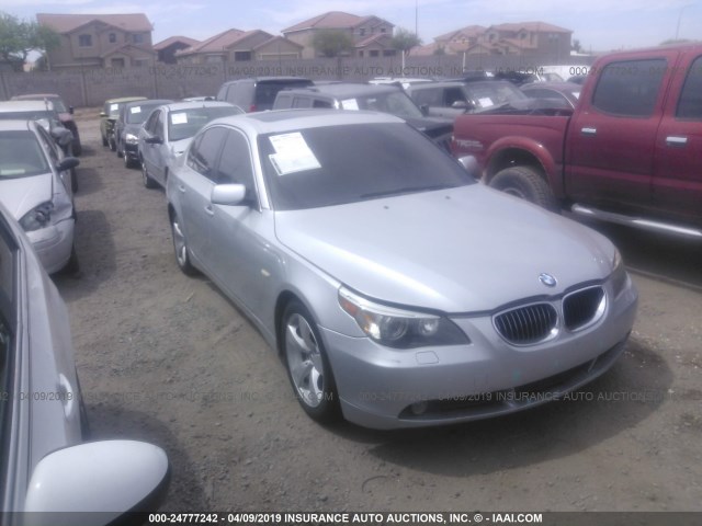 WBANE53537CY07470 - 2007 BMW 525 I SILVER photo 1