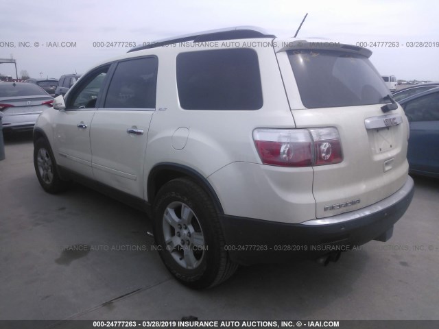 1GKER33758J261575 - 2008 GMC ACADIA SLT-2 CREAM photo 3