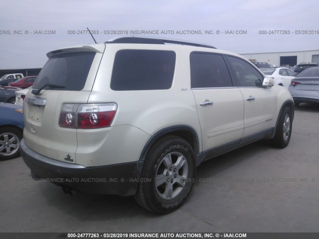 1GKER33758J261575 - 2008 GMC ACADIA SLT-2 CREAM photo 4