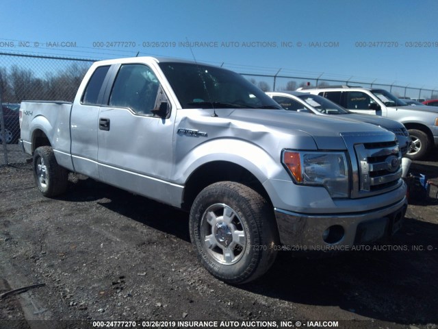 1FTEX1EMXBFC56813 - 2011 FORD F150 SUPER CAB SILVER photo 1