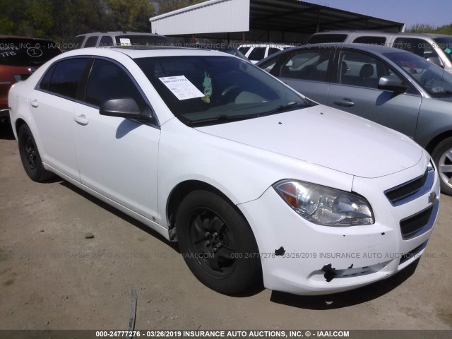 1G1ZG57B494104593 - 2009 CHEVROLET MALIBU LS WHITE photo 1