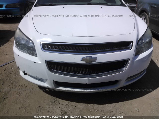 1G1ZG57B494104593 - 2009 CHEVROLET MALIBU LS WHITE photo 6