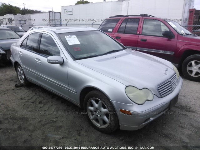 WDBRF81J73F424304 - 2003 MERCEDES-BENZ C 240 4MATIC SILVER photo 1