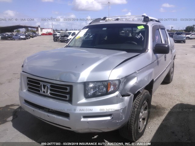 2HJYK16206H538466 - 2006 HONDA RIDGELINE RT SILVER photo 6