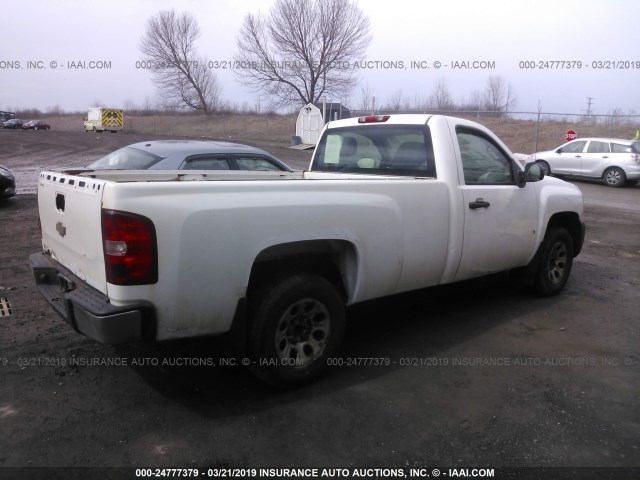 1GCEC14X78Z109699 - 2008 CHEVROLET SILVERADO C1500 WHITE photo 4