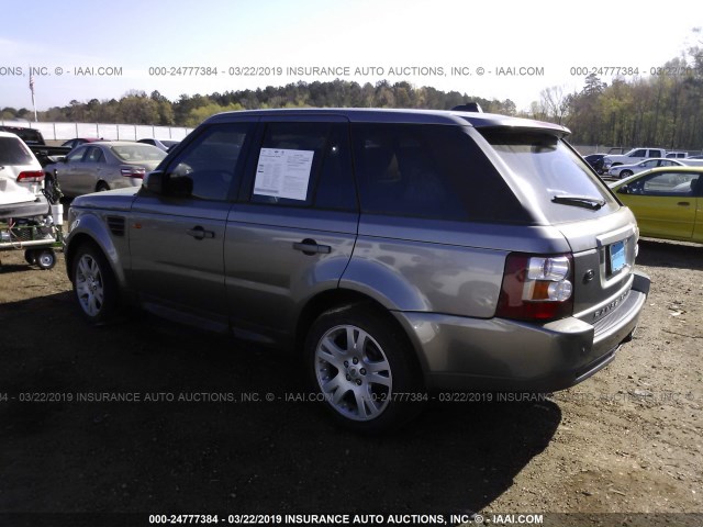 SALSF25477A110085 - 2007 LAND ROVER RANGE ROVER SPORT HSE GRAY photo 3