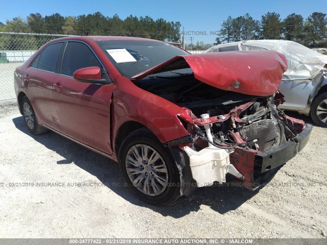 4T1BF1FK2DU664378 - 2013 TOYOTA CAMRY L/SE/LE/XLE 红色 照片 1
