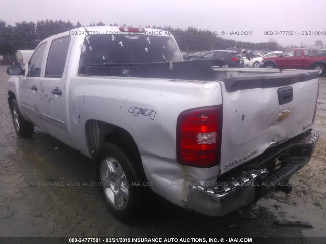 3GCUKUEJ9CG278836 - 2012 CHEVROLET SILVERADO K1500 HYBRID SILVER photo 3