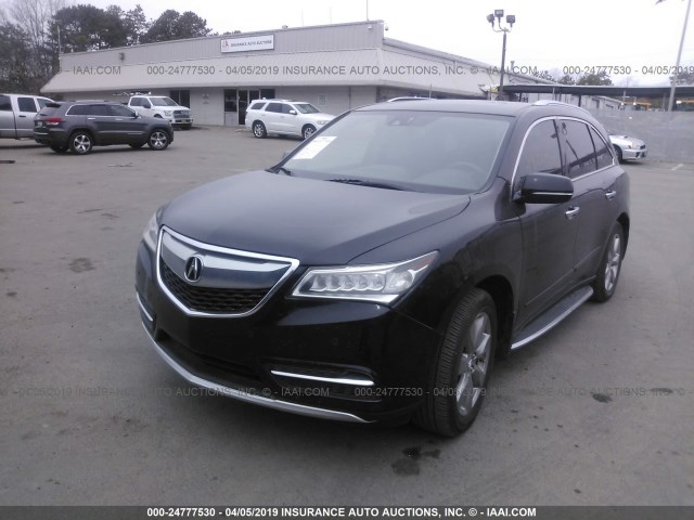 5FRYD4H86FB019900 - 2015 ACURA MDX BLACK photo 2