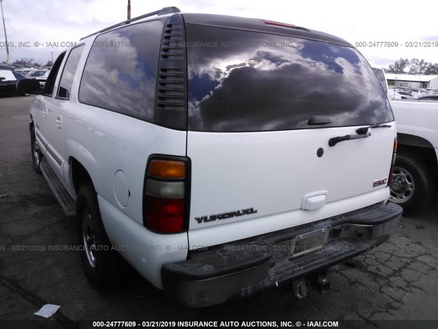 3GKFK16Z15G287615 - 2005 GMC YUKON XL K1500 WHITE photo 3