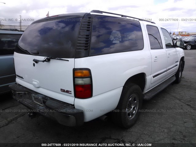 3GKFK16Z15G287615 - 2005 GMC YUKON XL K1500 WHITE photo 4