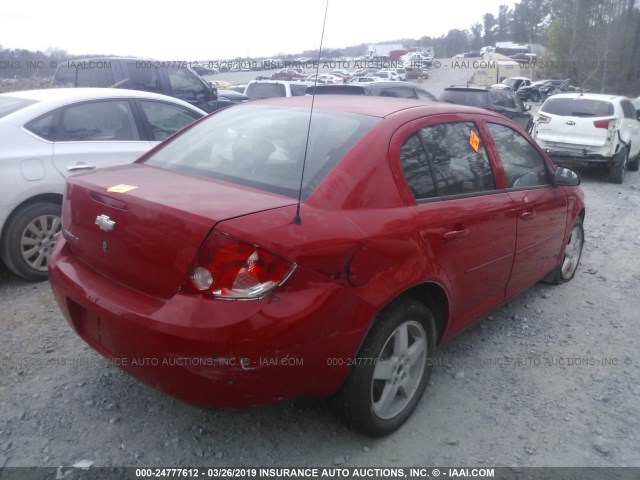 1G1AF5F55A7165658 - 2010 CHEVROLET COBALT 2LT RED photo 4