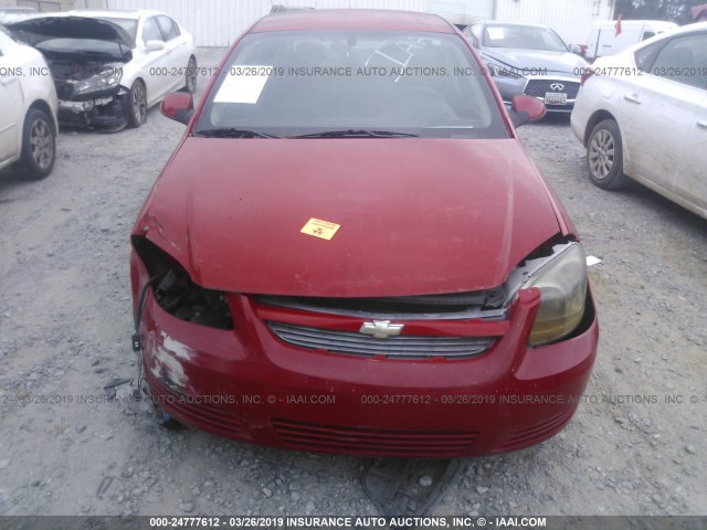 1G1AF5F55A7165658 - 2010 CHEVROLET COBALT 2LT RED photo 6