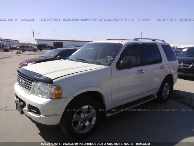 1FMDU65W33ZA71128 - 2003 FORD EXPLORER LIMITED WHITE photo 2