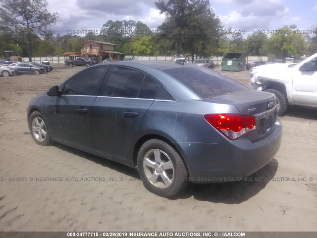 1G1PF5SC1C7353885 - 2012 CHEVROLET CRUZE Dark Blue photo 3