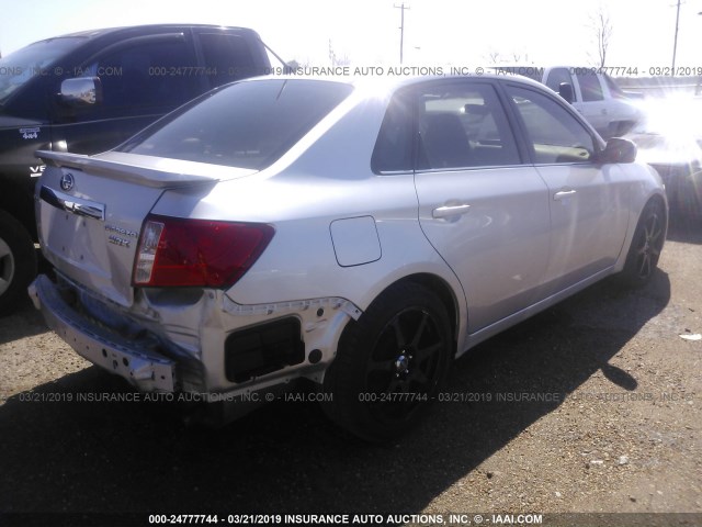 JF1GE74628G500595 - 2008 SUBARU IMPREZA SILVER photo 4