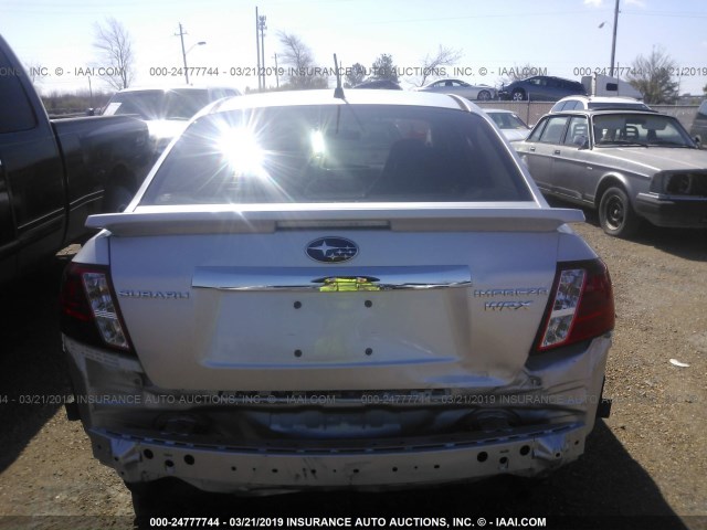 JF1GE74628G500595 - 2008 SUBARU IMPREZA SILVER photo 6