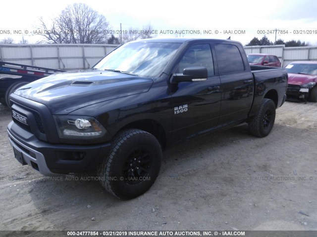1C6RR7YT6JS197239 - 2018 RAM 1500 REBEL შავი ფოტო 2