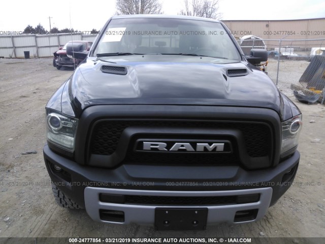 1C6RR7YT6JS197239 - 2018 RAM 1500 REBEL BLACK photo 6