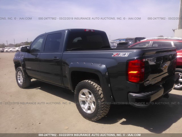 3GCUKREC4HG217822 - 2017 CHEVROLET SILVERADO K1500 LT BLACK photo 3