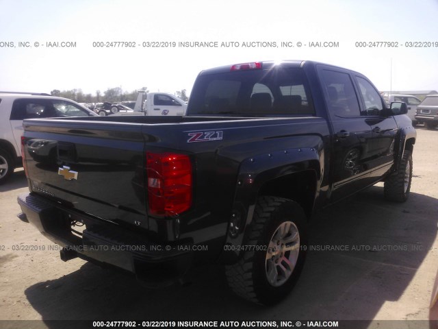 3GCUKREC4HG217822 - 2017 CHEVROLET SILVERADO K1500 LT BLACK photo 4