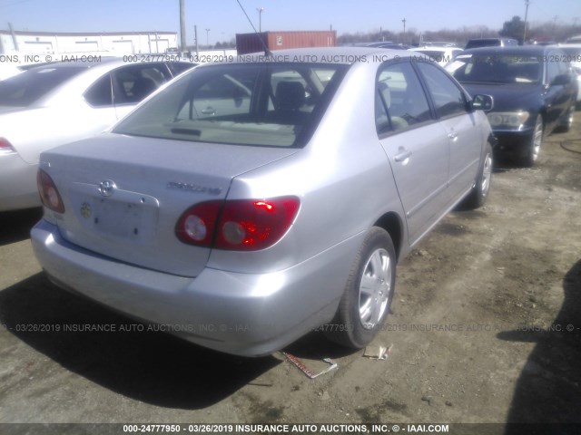 JTDBR32E770108571 - 2007 TOYOTA COROLLA CE/LE/S SILVER photo 4