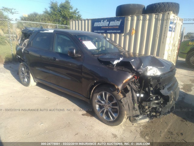 1C4RDHDG8KC556978 - 2019 DODGE DURANGO GT BLACK photo 1