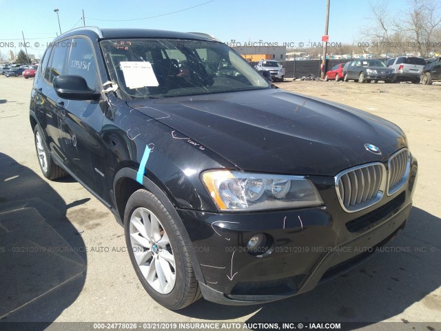 5UXWX9C51D0A23165 - 2013 BMW X3 XDRIVE28I BLACK photo 1