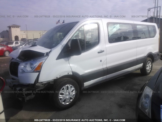 1FBZX2ZM1KKA06387 - 2019 FORD TRANSIT T-350 WHITE photo 2