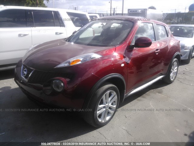 JN8AF5MR8DT211836 - 2013 NISSAN JUKE S/SV/SL RED photo 2