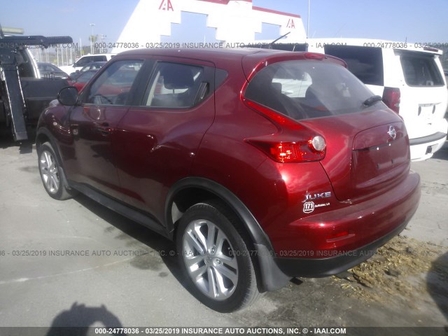 JN8AF5MR8DT211836 - 2013 NISSAN JUKE S/SV/SL RED photo 3