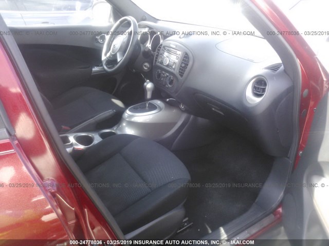 JN8AF5MR8DT211836 - 2013 NISSAN JUKE S/SV/SL RED photo 5