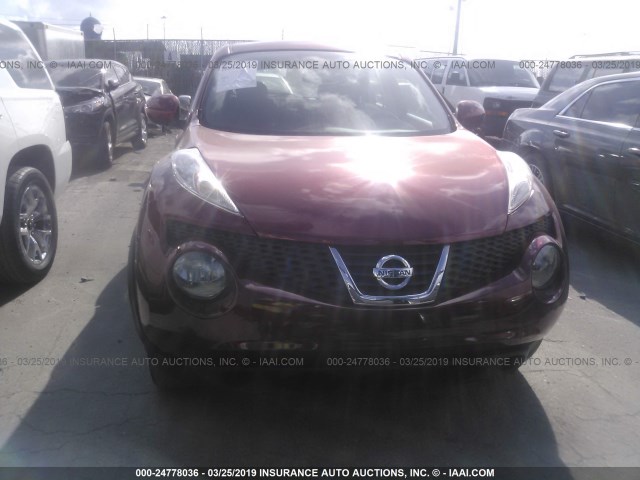 JN8AF5MR8DT211836 - 2013 NISSAN JUKE S/SV/SL RED photo 6