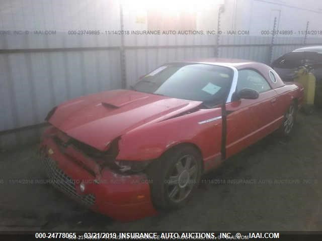 1FAHP60A45Y103513 - 2005 FORD THUNDERBIRD  RED photo 2