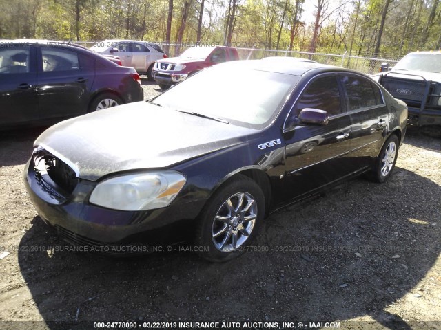 1G4HD57267U169367 - 2007 BUICK LUCERNE CXL BLACK photo 2