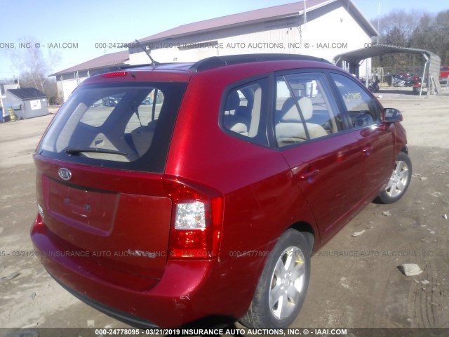 KNAFG526887146246 - 2008 KIA RONDO ORANGE photo 4