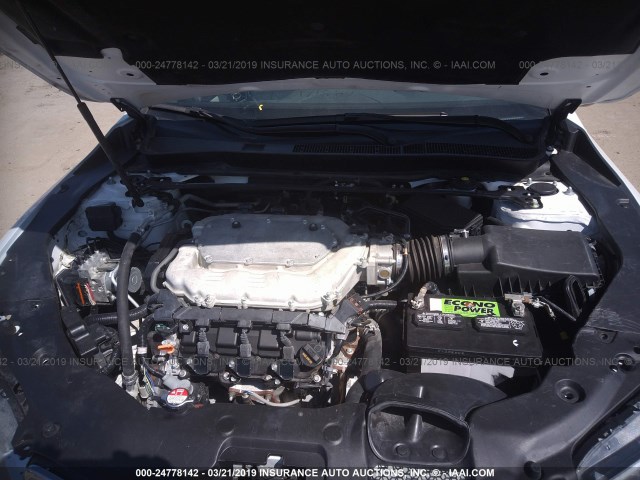 19UUB2F39HA001213 - 2017 ACURA TLX WHITE photo 10