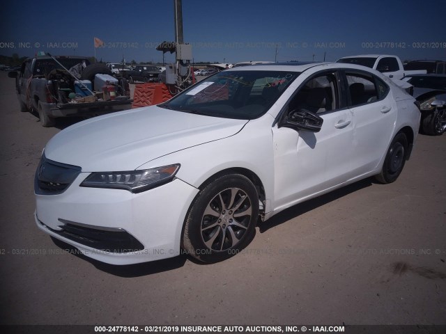 19UUB2F39HA001213 - 2017 ACURA TLX WHITE photo 2