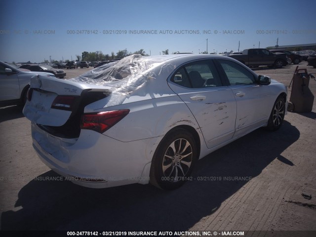 19UUB2F39HA001213 - 2017 ACURA TLX WHITE photo 4