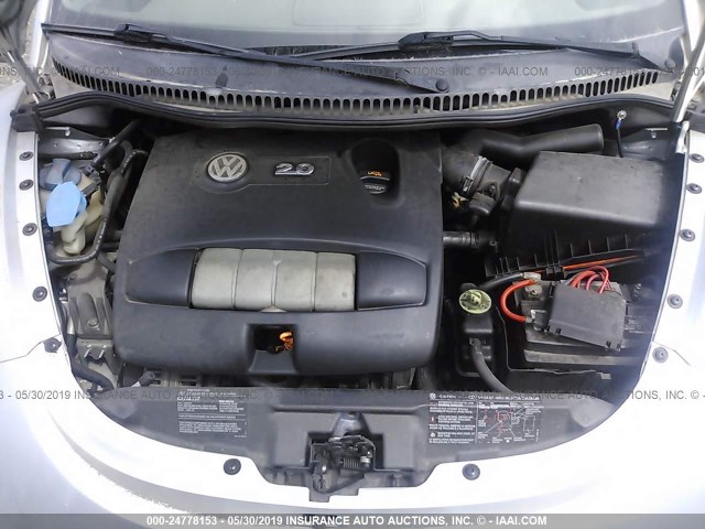 3VWCM21Y74M309417 - 2004 VOLKSWAGEN NEW BEETLE Silber Foto 10