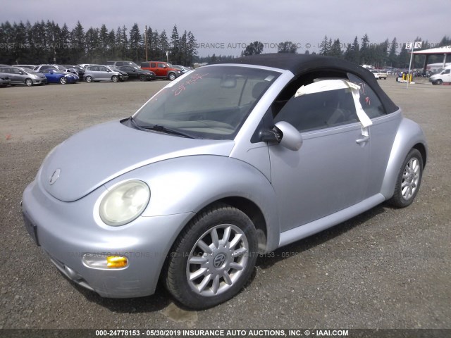 3VWCM21Y74M309417 - 2004 VOLKSWAGEN NEW BEETLE Silber Foto 2