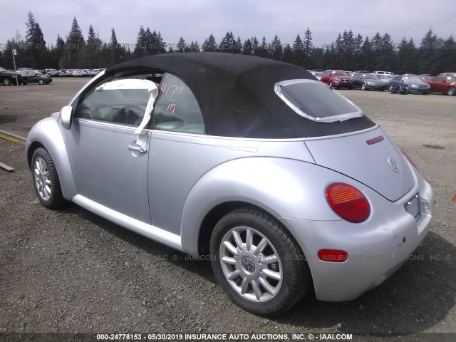3VWCM21Y74M309417 - 2004 VOLKSWAGEN NEW BEETLE Silber Foto 3