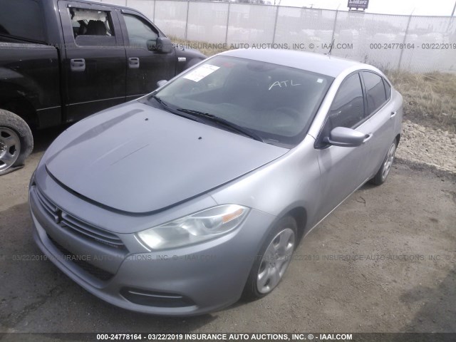 1C3CDFAA6FD299012 - 2015 DODGE DART SILVER photo 2