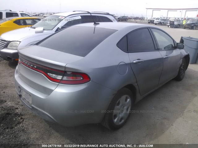 1C3CDFAA6FD299012 - 2015 DODGE DART SILVER photo 4