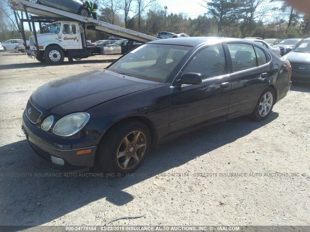 JT8BL69S230013116 - 2003 LEXUS GS 430 BLACK photo 2