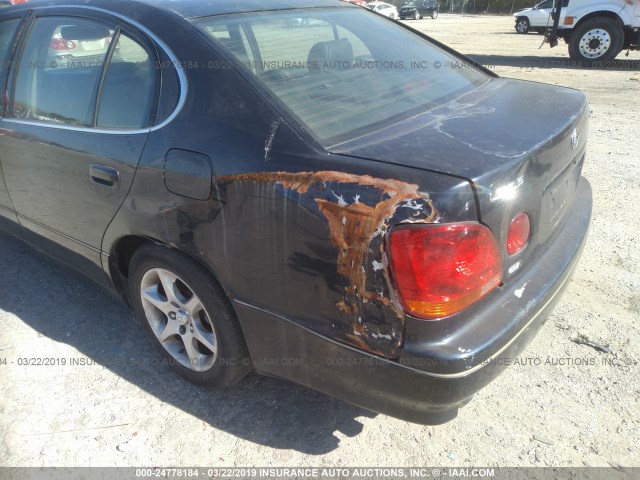 JT8BL69S230013116 - 2003 LEXUS GS 430 BLACK photo 6