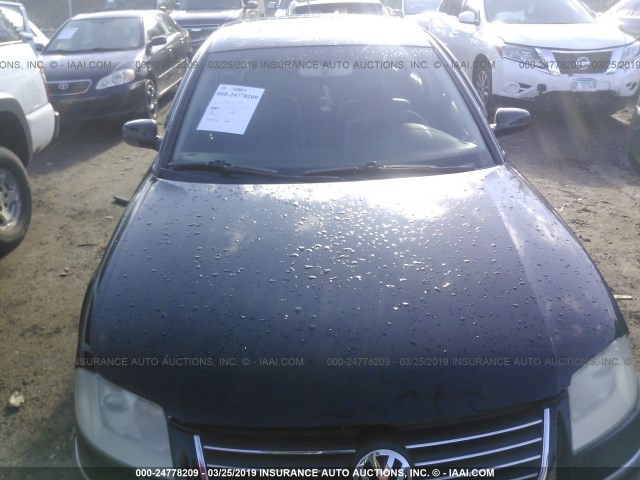 WVWRH63BX4P052989 - 2004 VOLKSWAGEN PASSAT GLX BLACK photo 6