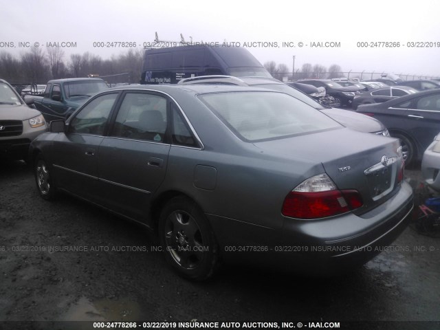 4T1BF28B13U298642 - 2003 TOYOTA AVALON XL/XLS GREEN photo 3